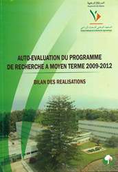 




Auto-Evaluation du Programme de Recherche à Moyen Terme 2009-2012



